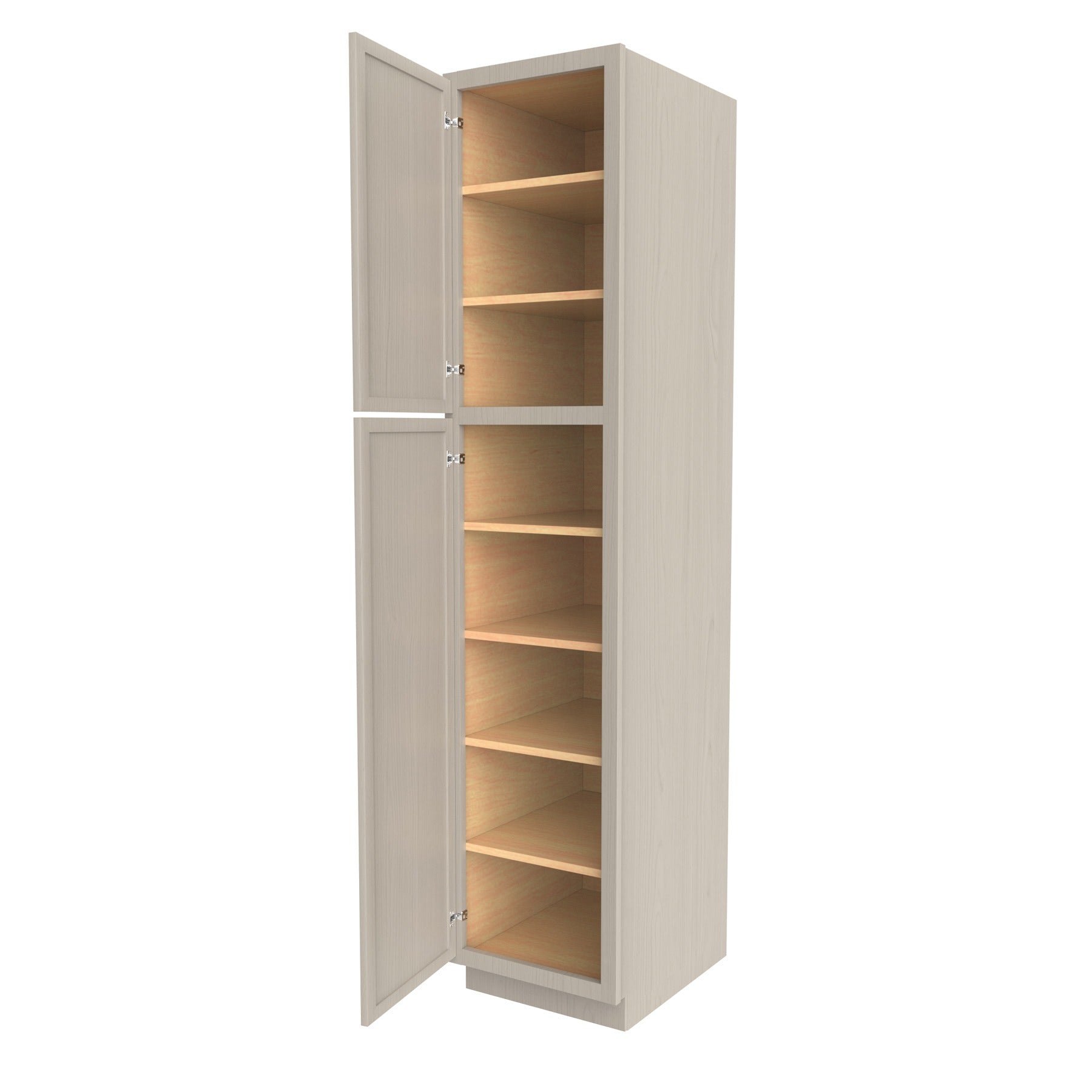 RTA - Elegant Stone - Single Door Utility Cabinet | 18"W x 84"H x 24"D