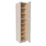 RTA - Elegant Stone - Single Door Utility Cabinet | 18"W x 90"H x 24"D