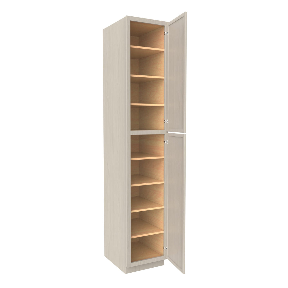 RTA - Elegant Stone - Single Door Utility Cabinet | 18"W x 96"H x 24"D