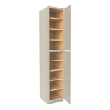 RTA - Elegant Stone - Single Door Utility Cabinet | 18"W x 96"H x 24"D