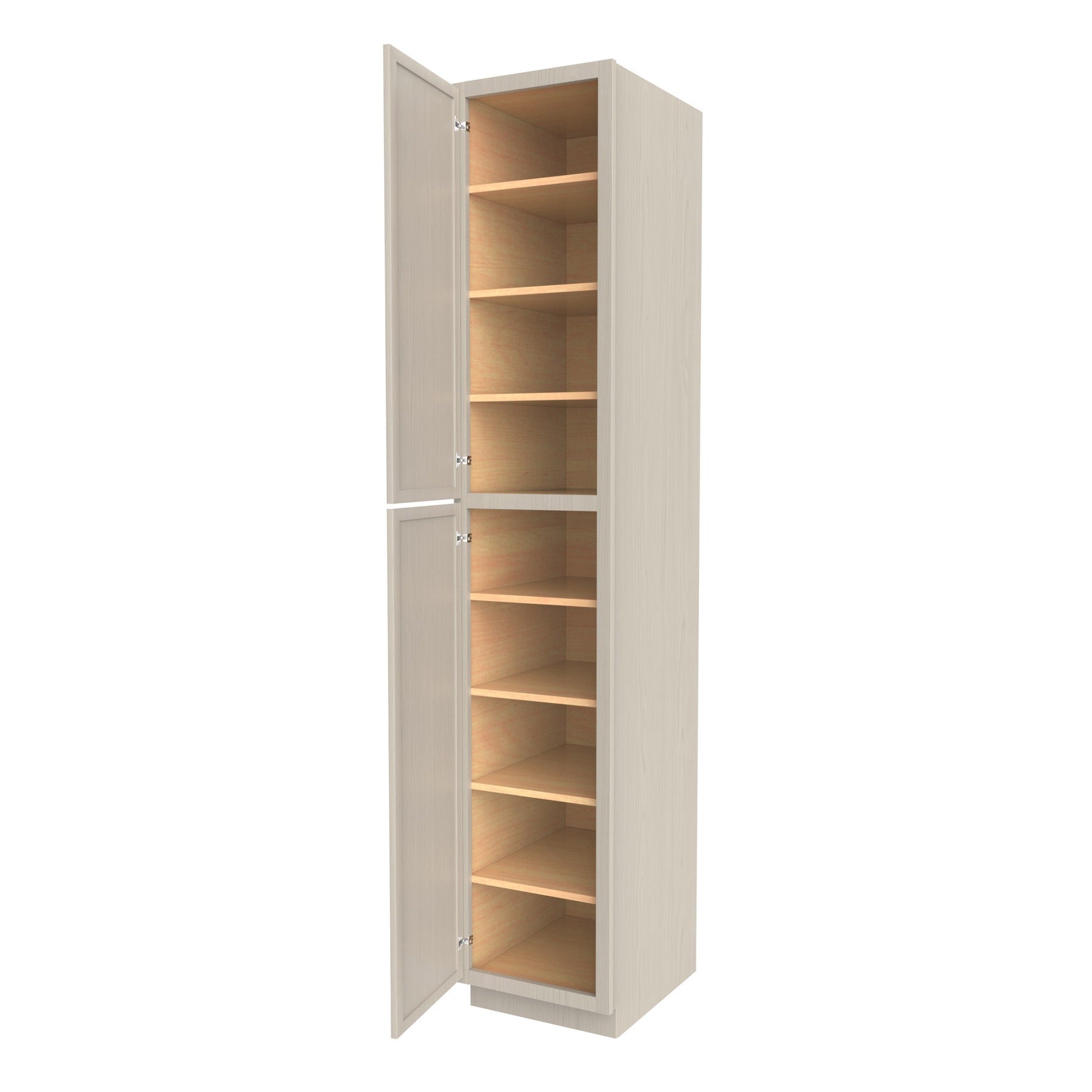 RTA - Elegant Stone - Single Door Utility Cabinet | 18"W x 96"H x 24"D