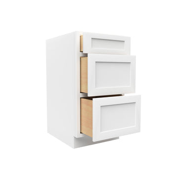 RTA - Elegant White - 3 Drawer Base Cabinet | 18