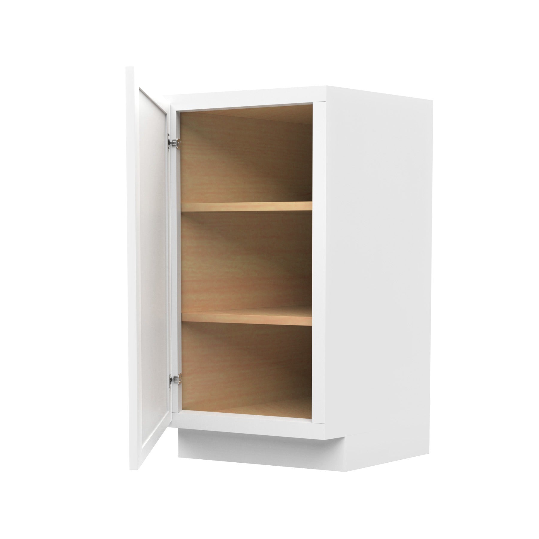 Elegant White - Angle Base End Cabinet | 24"W x 34.5"H x 12"D