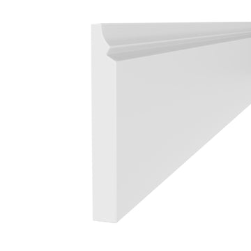 Elegant White - Base Molding | 96"W x 4.5"H x 0.75"D