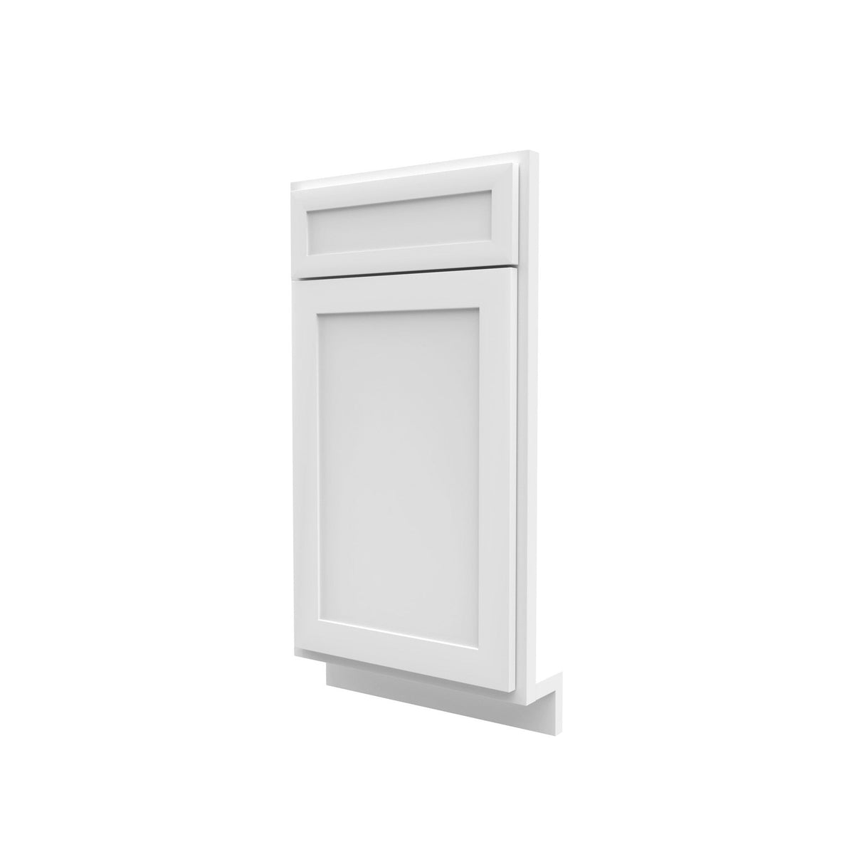 RTA - Elegant White - Diagonal Corner Sink Front | 36"W x 34.5"H x 24"D