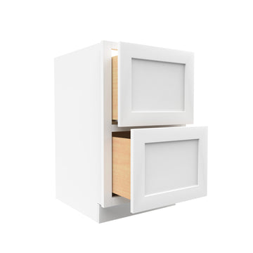 Elegant White - Desk Cabinet | 18"W x 28.5"H x 21"D