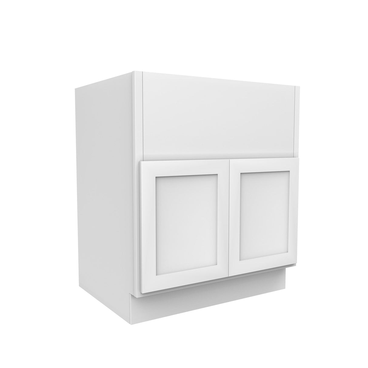 RTA - Elegant White - Double Door Farm Sink Base Cabinet | 30"W x 34.5"H x 24"D
