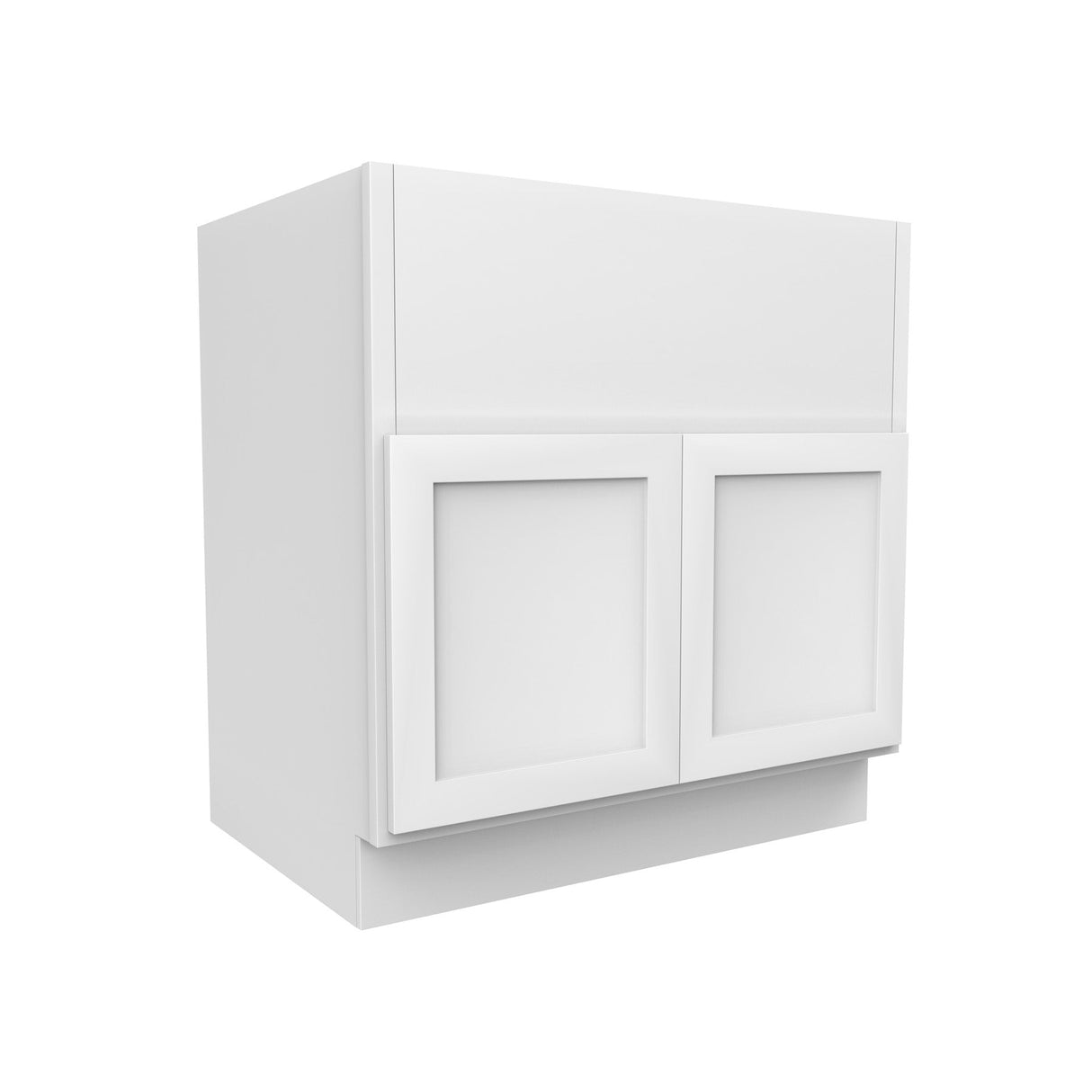 RTA - Elegant White - Double Door Farm Sink Base Cabinet | 33"W x 34.5"H x 24"D
