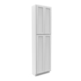 RTA - Elegant White - Double Door Utility Cabinet | 24"W x 90"H x 12"D