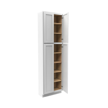 Elegant White - Double Door Utility Cabinet | 24