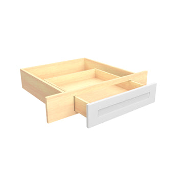 Elegant White - Desk Drawer | 30"W x 4.5"H x 21"D