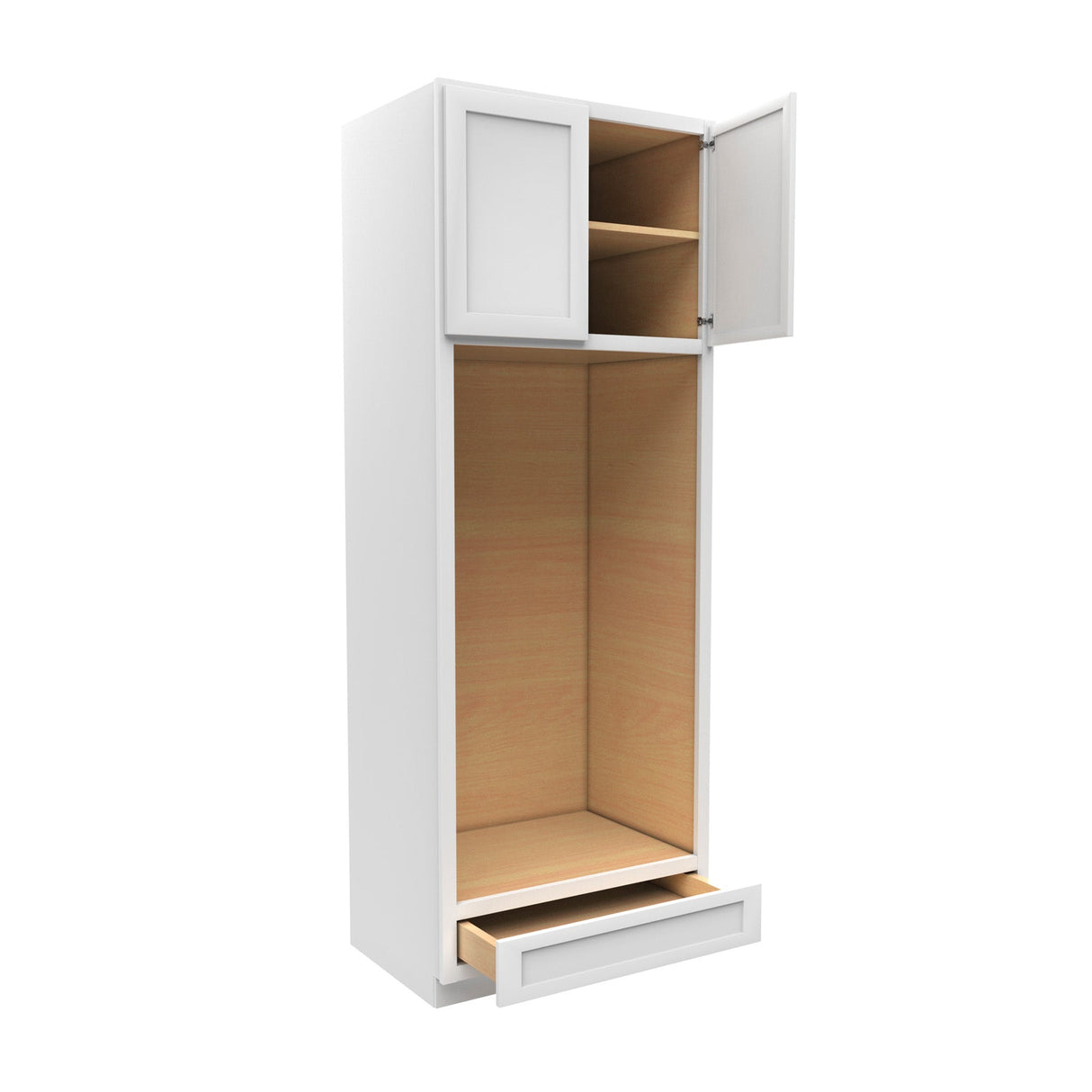 RTA - Elegant White - Double Oven Cabinet | 33"W x 90"H x 24"D