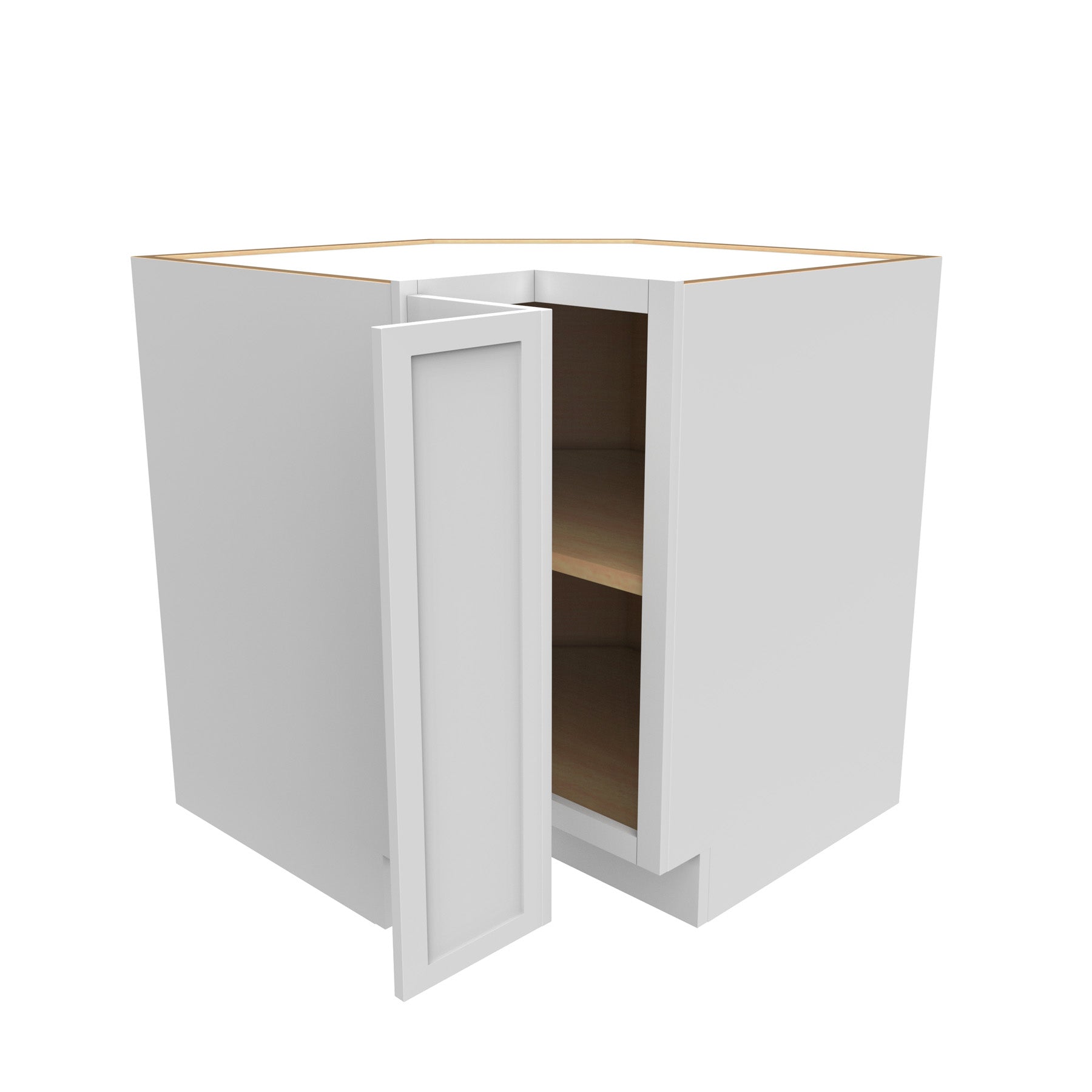 Elegant White - Square Corner Base Cabinet | 36"W x 34.5"H x 24"D