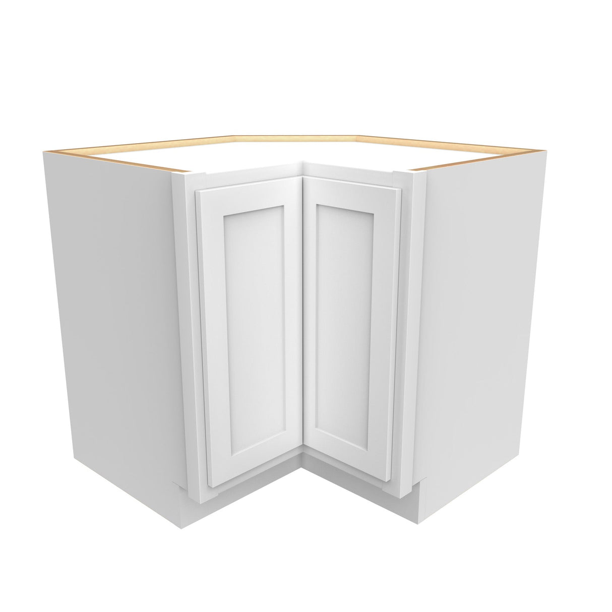 RTA - Elegant White - Lazy Susan Corner Base Cabinet | 36"W x 34.5"H x 24"D