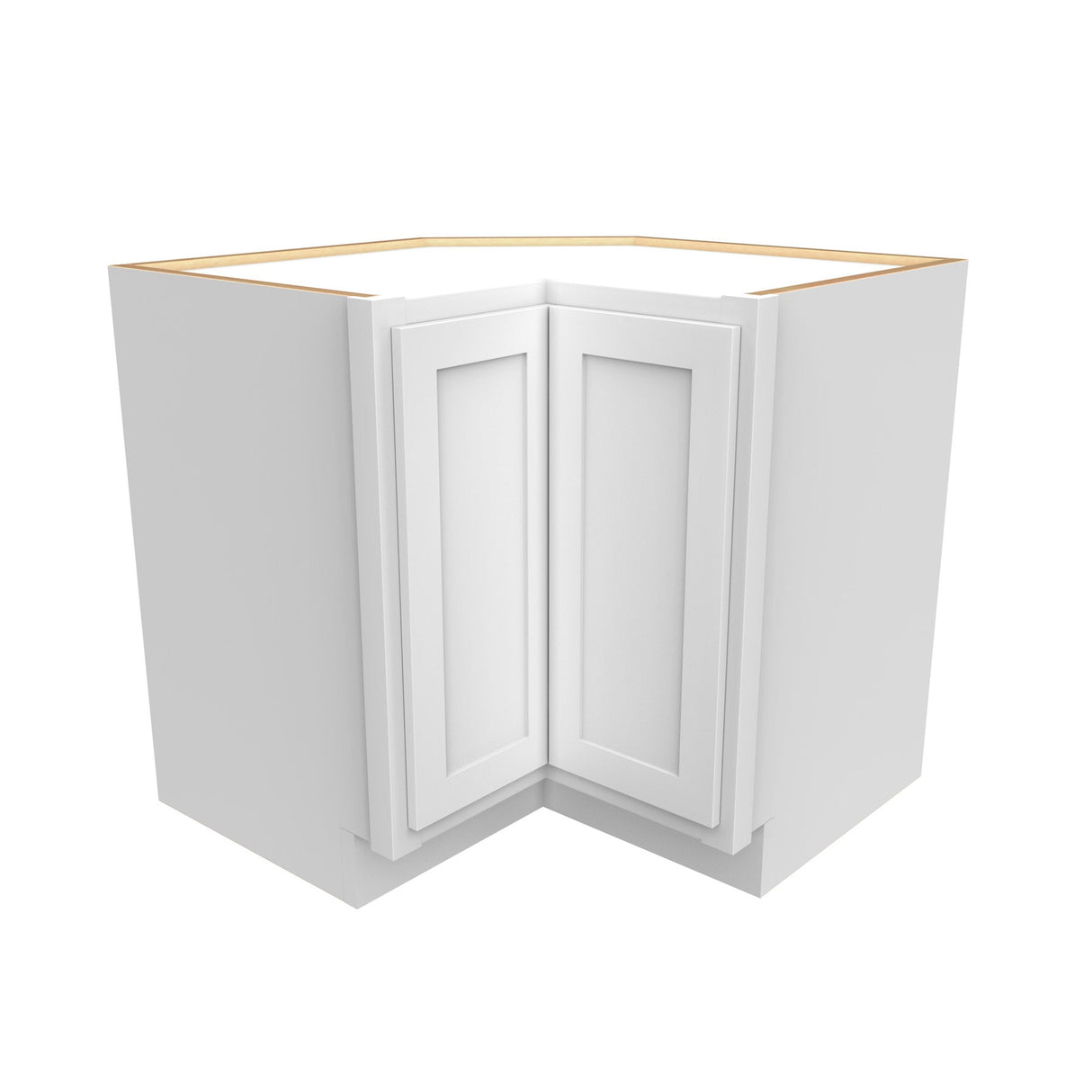 RTA - Elegant White - Lazy Susan Corner Base Cabinet | 36"W x 34.5"H x 24"D