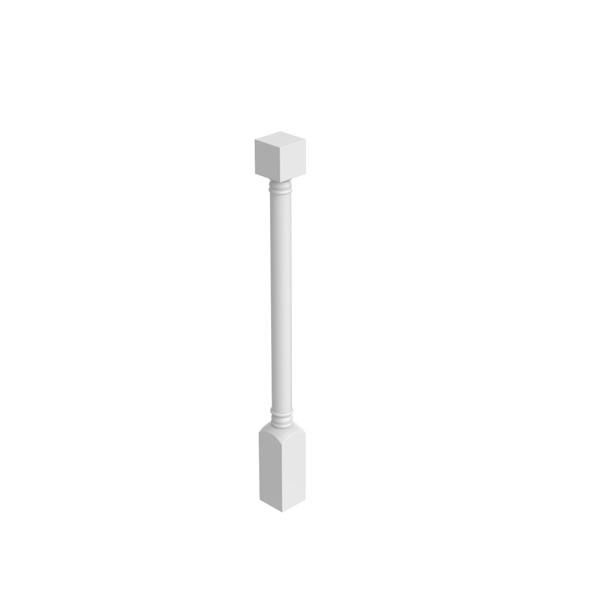 RTA - Elegant White - Post - Plain | 3"W x 34.5"H x 3"D