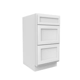RTA - Elegant White - Vanity Drawer Base Cabinet | 18"W x 34.5"H x 21"D