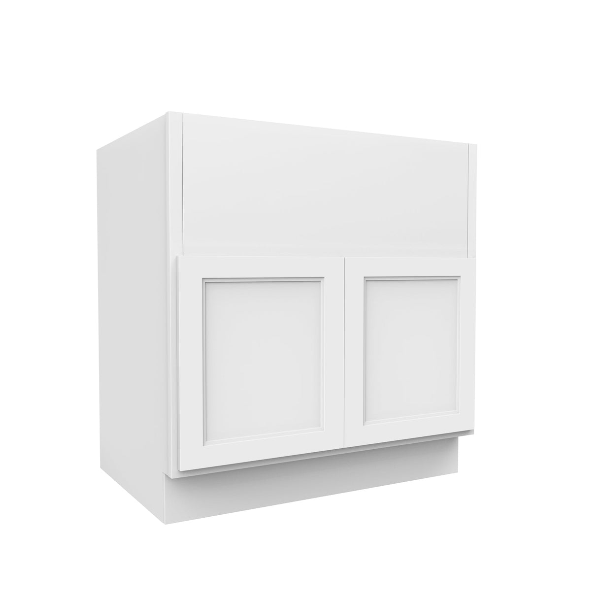 RTA - Fashion White - Double Door Farm Sink Base Cabinet | 33"W x 34.5"H x 24"D