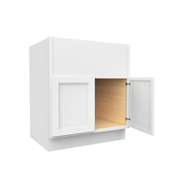 Fashion White - Double Door Farm Sink Base Cabinet | 30"W x 34.5"H x 24"D