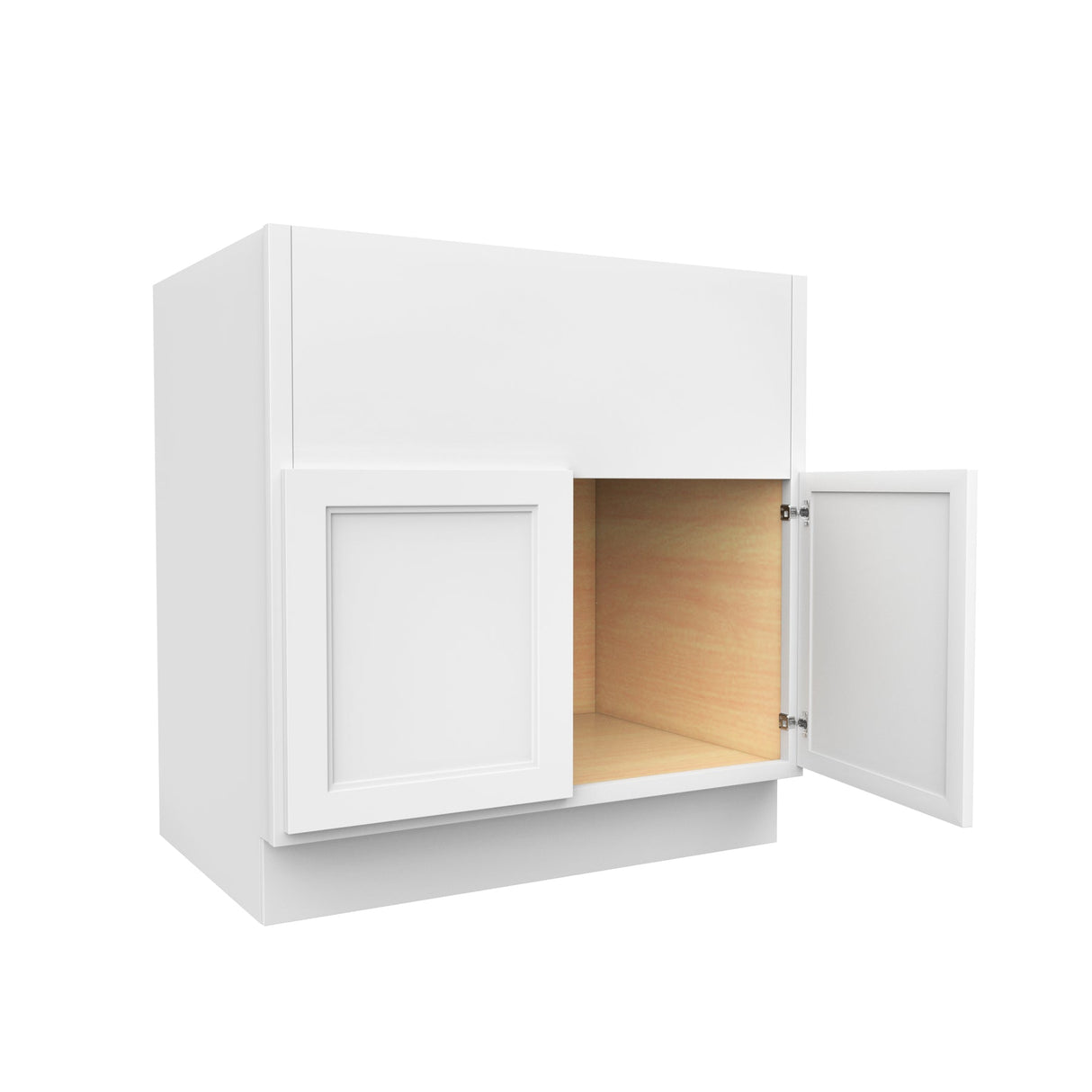 RTA - Fashion White - Double Door Farm Sink Base Cabinet | 33"W x 34.5"H x 24"D