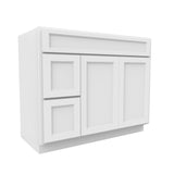 RTA - Fashion White - Door & Drawer Vanity Cabinet | 42"W x 34.5"H x 21"D
