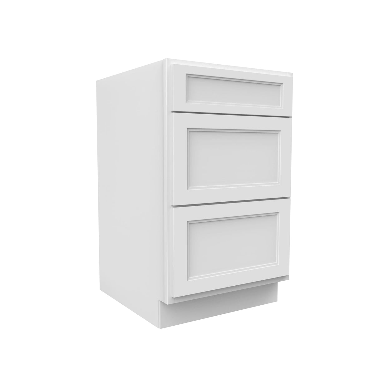 RTA - Fashion White - 3 Drawer Base Cabinet | 21"W x 34.5"H x 24"D