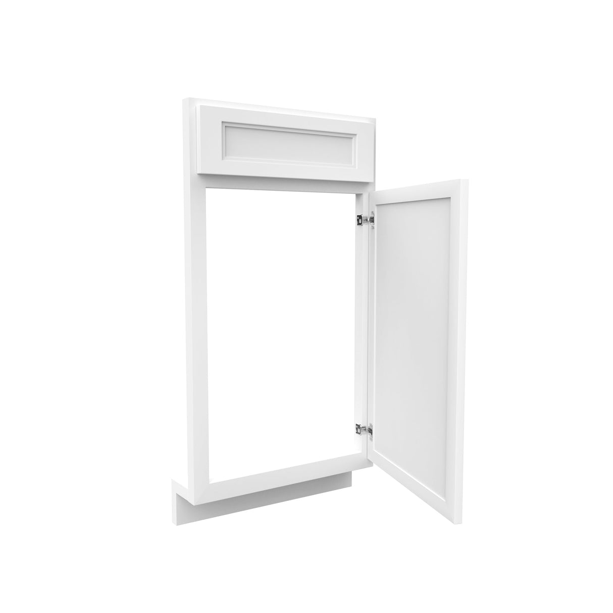 RTA - Fashion White - Diagonal Corner Sink Front | 36"W x 34.5"H x 24"D