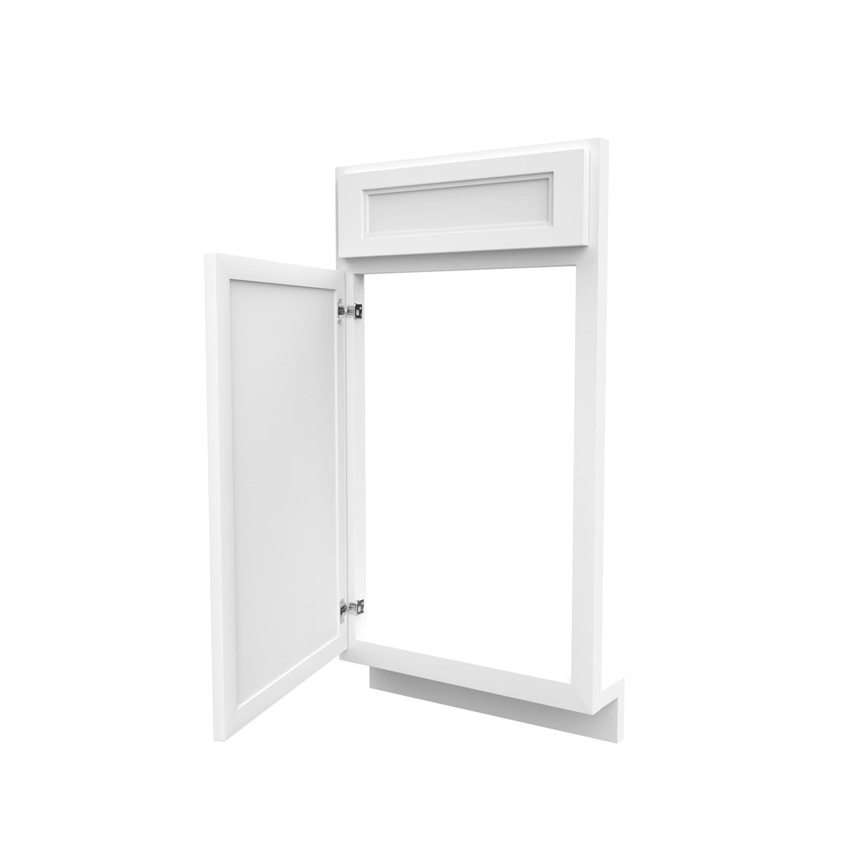 RTA - Fashion White - Diagonal Corner Sink Front | 36"W x 34.5"H x 24"D