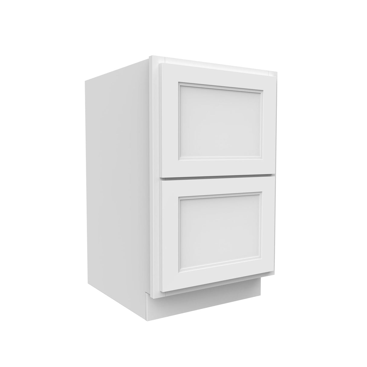 RTA - Fashion White - 2 Drawer Base Cabinet | 33"W x 34.5"H x 24"D