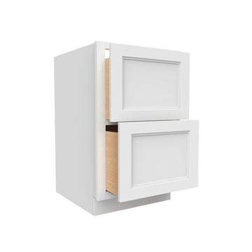 Fashion White - 2 Drawer Base Cabinet | 30"W x 34.5"H x 24"D