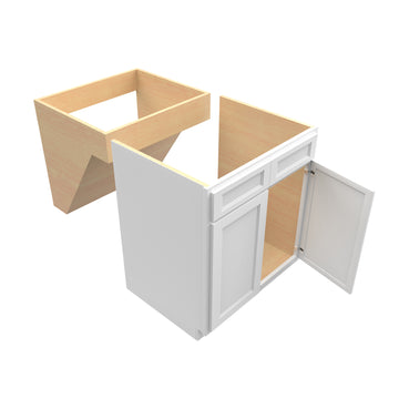 Fashion White - Double Door Handicap Removable Sink Base Cabinet | 30