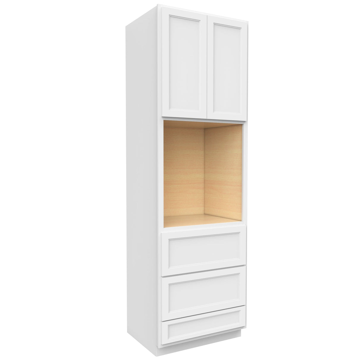RTA - Fashion White - Single Oven Cabinet | 30"W x 96"H x 24"D