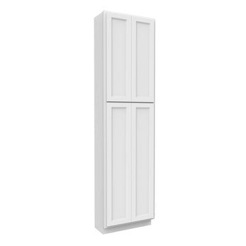 RTA - Fashion White - Double Door Utility Cabinet | 24