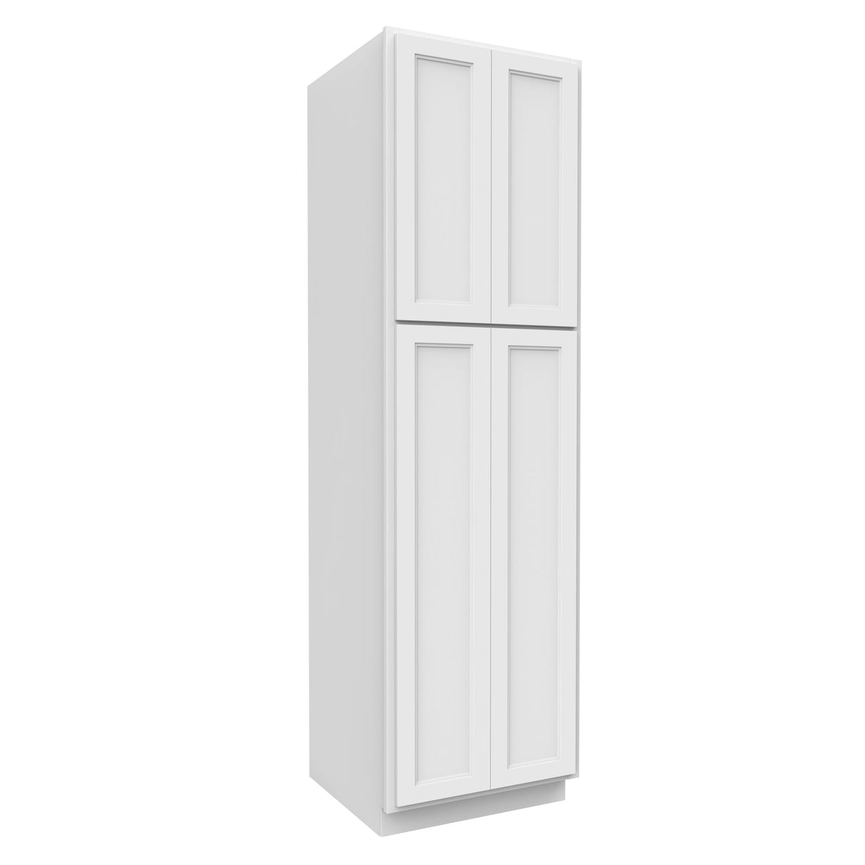 RTA - Fashion White - Double Door Utility Cabinet | 24"W x 84"H x 24"D