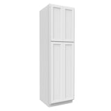 RTA - Fashion White - Double Door Utility Cabinet | 24"W x 84"H x 24"D