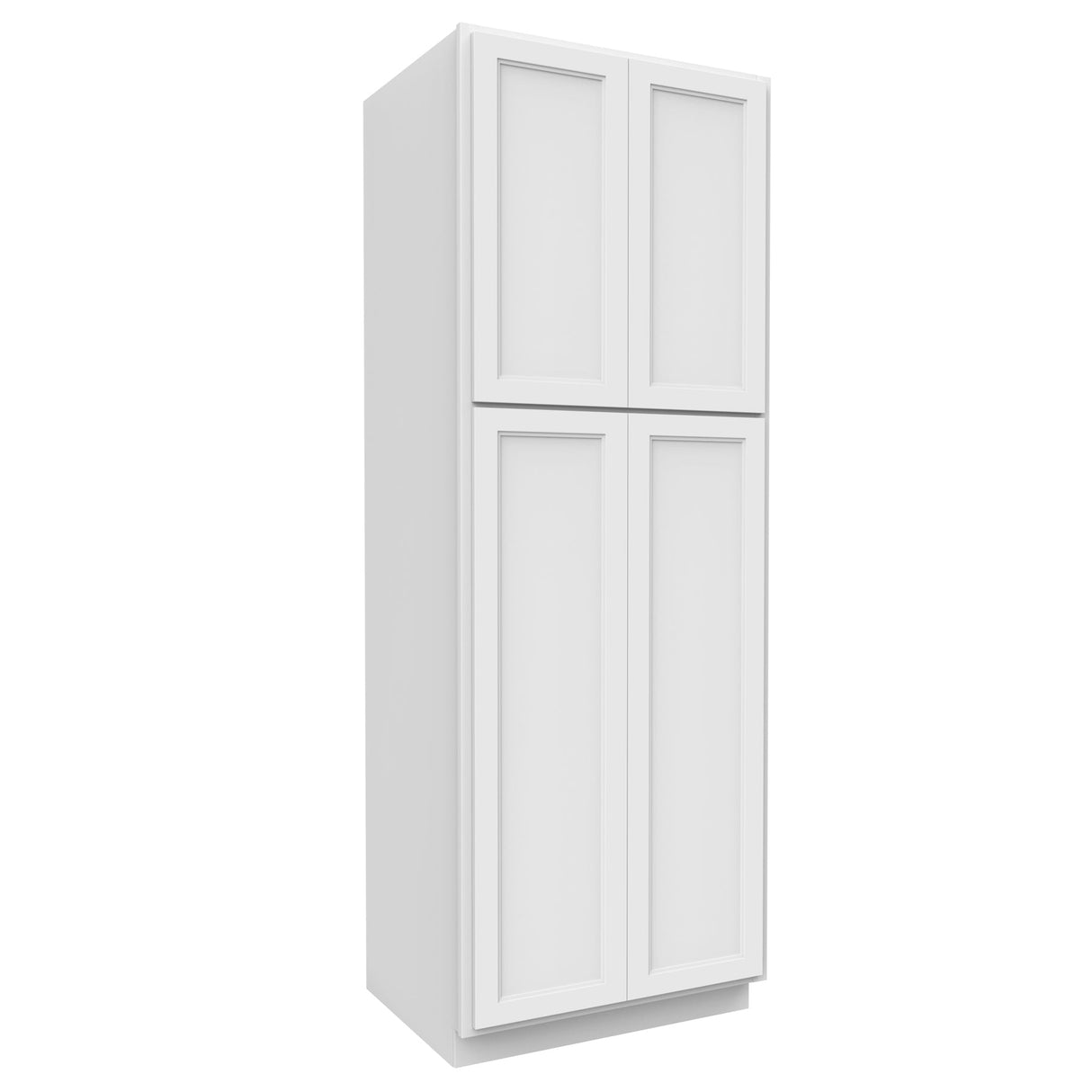 RTA - Fashion White - Double Door Utility Cabinet | 30"W x 84"H x 24"D