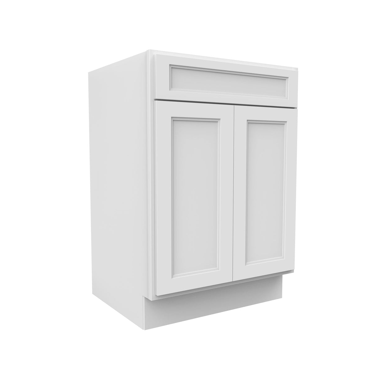 RTA - Fashion White - Double Door Vanity Sink Base Cabinet | 24"W x 34.5"H x 21"D
