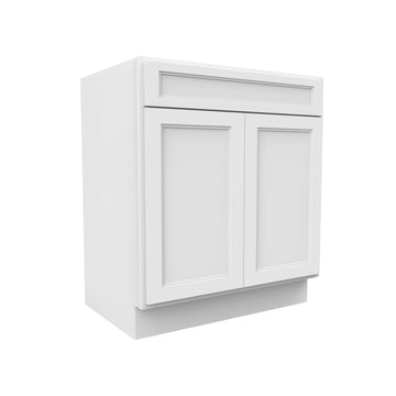 RTA - Fashion White - Double Door Vanity Sink Base Cabinet | 30