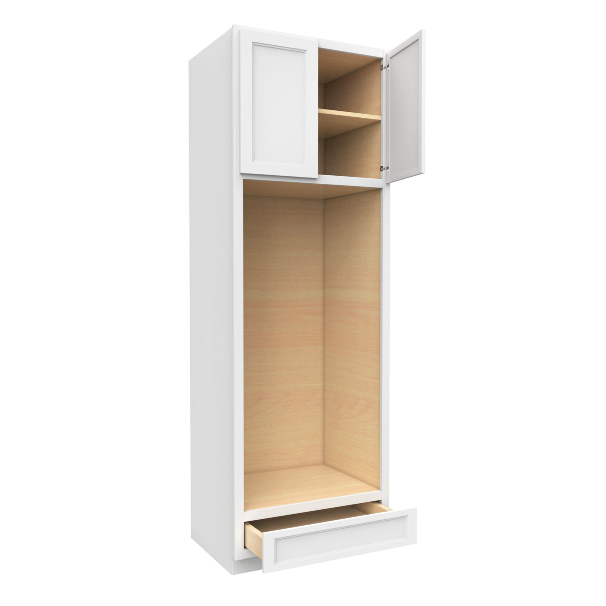 RTA - Fashion White - Double Oven Cabinet | 30"W x 90"H x 24"D