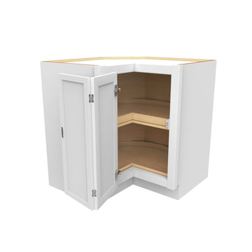RTA - Fashion White - Lazy Susan Corner Base Cabinet | 33"W x 34.5"H x 24"D