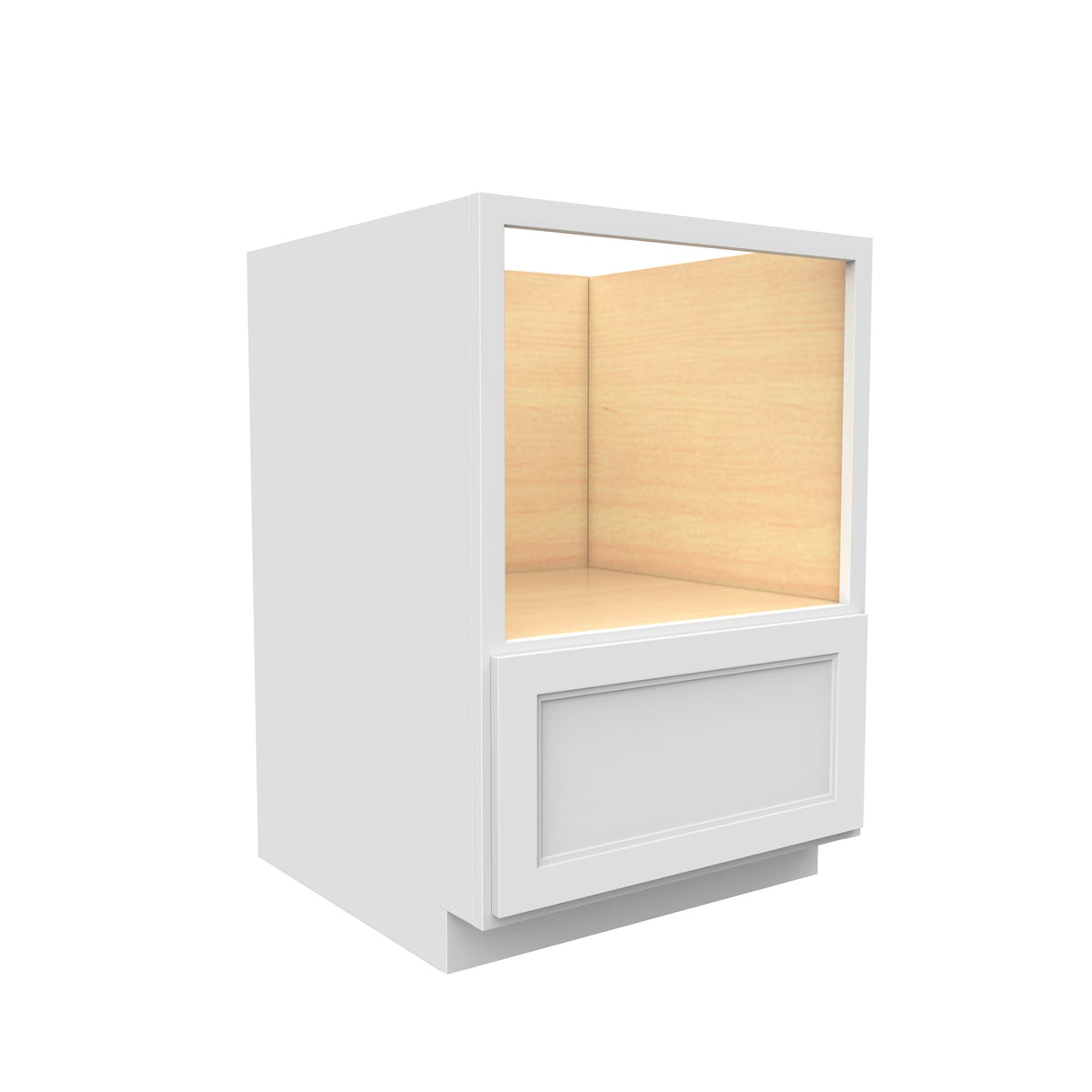RTA - Fashion White - Microwave Base Cabinet | 24"W x 34.5"H x 24"D