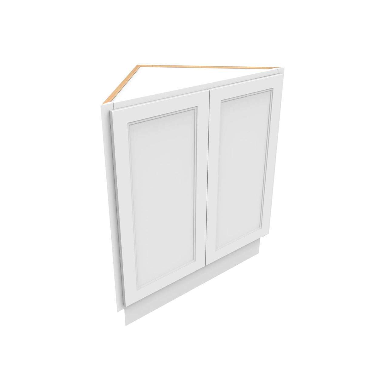 RTA - Fashion White - Straight Base End Cabinet | 24"W x 34.5"H x 24"D