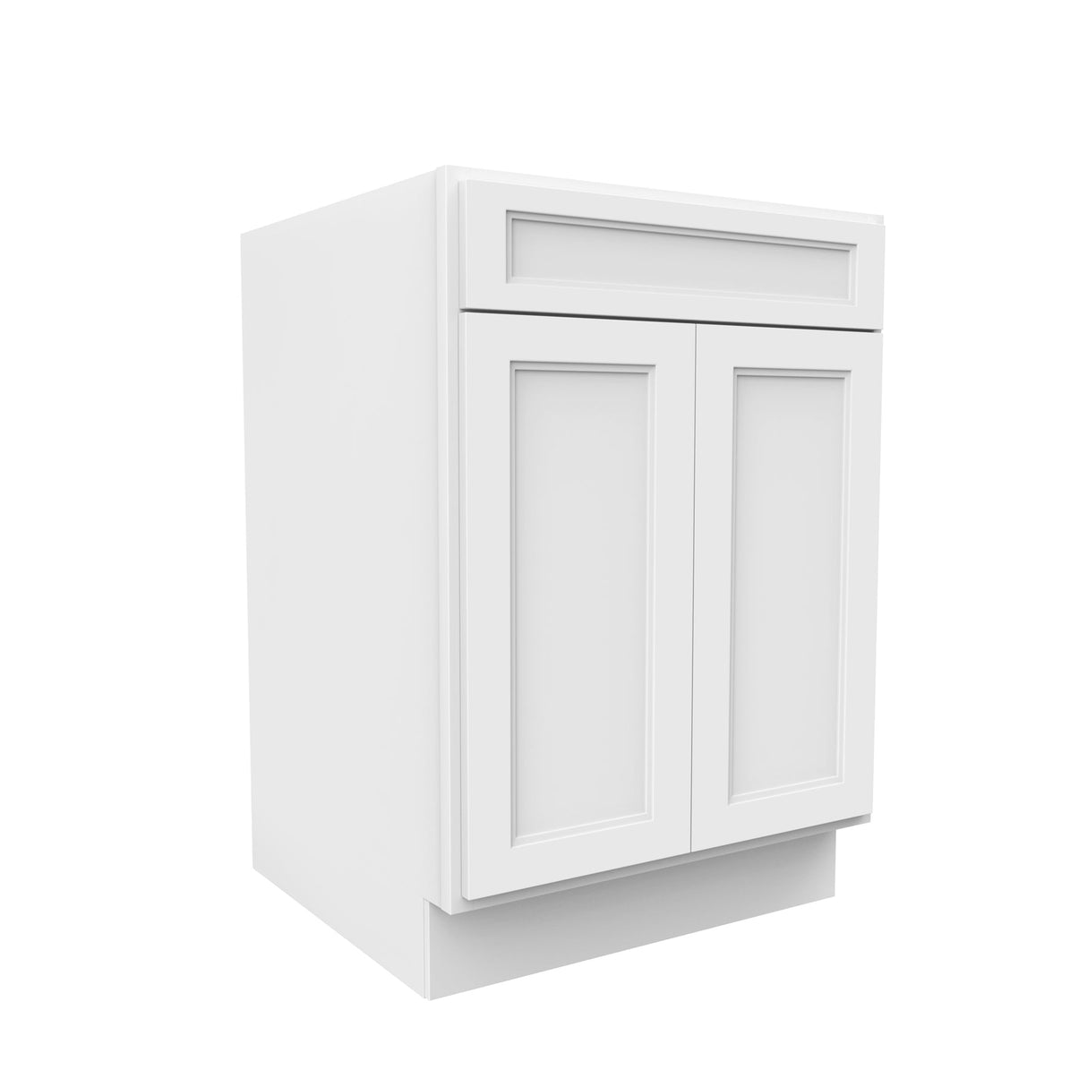 RTA - Fashion White - Double Door Base Cabinet | 24"W x 34.5"H x 24"D