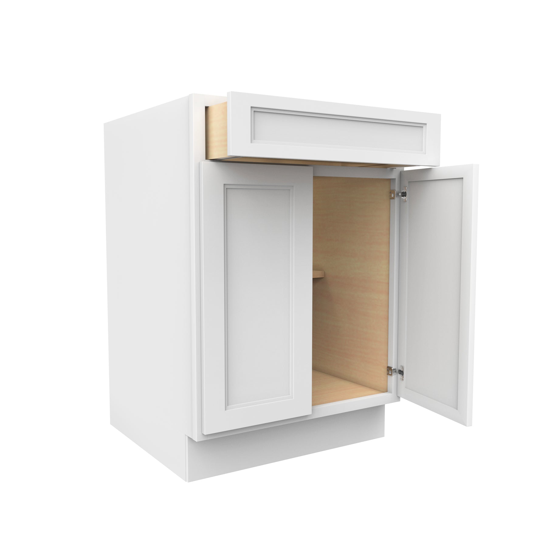 Fashion White - Double Door Base Cabinet | 24"W x 34.5"H x 24"D