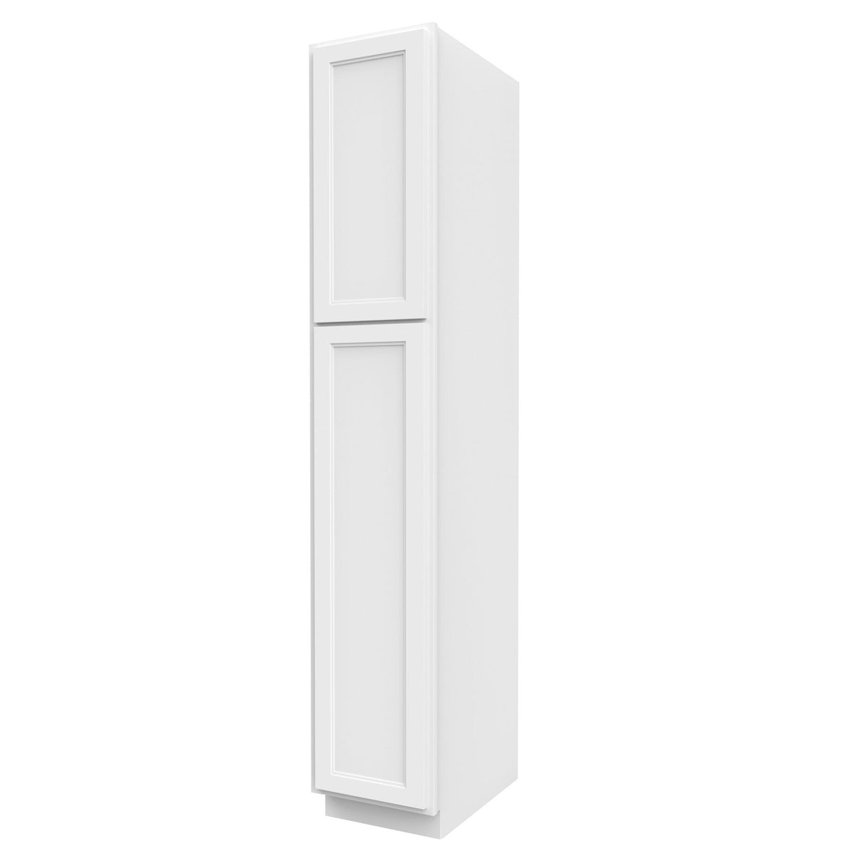 RTA - Fashion White - Single Door Utility Cabinet | 15"W x 84"H x 24"D