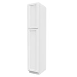 RTA - Fashion White - Single Door Utility Cabinet | 15"W x 84"H x 24"D