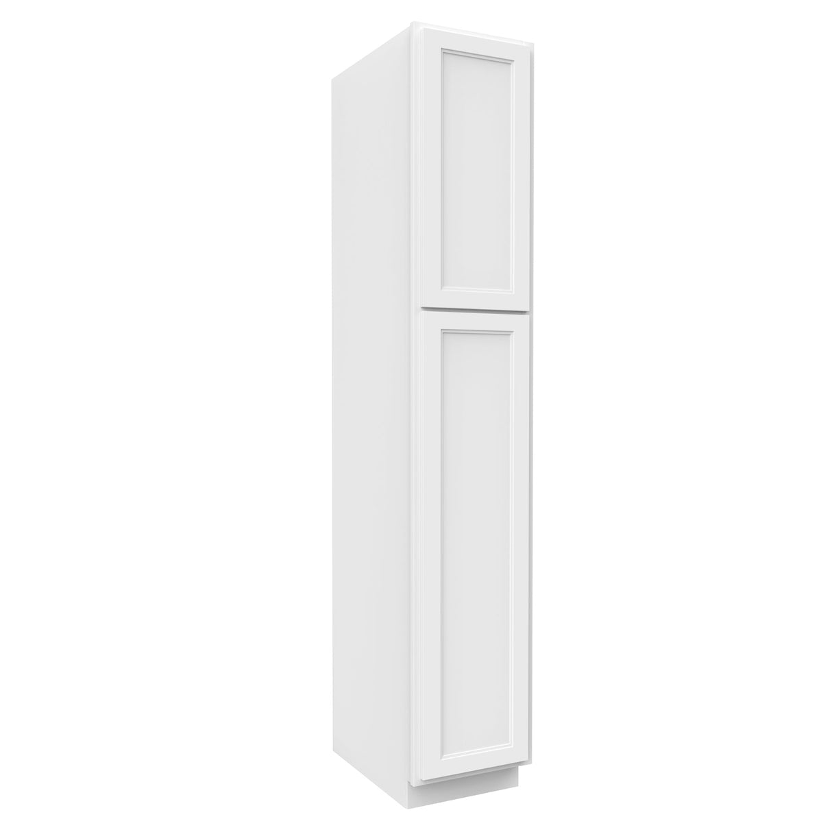 RTA - Fashion White - Single Door Utility Cabinet | 15"W x 84"H x 24"D