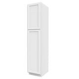 RTA - Fashion White - Single Door Utility Cabinet | 18"W x 84"H x 24"D