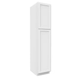 RTA - Fashion White - Single Door Utility Cabinet | 18"W x 84"H x 24"D