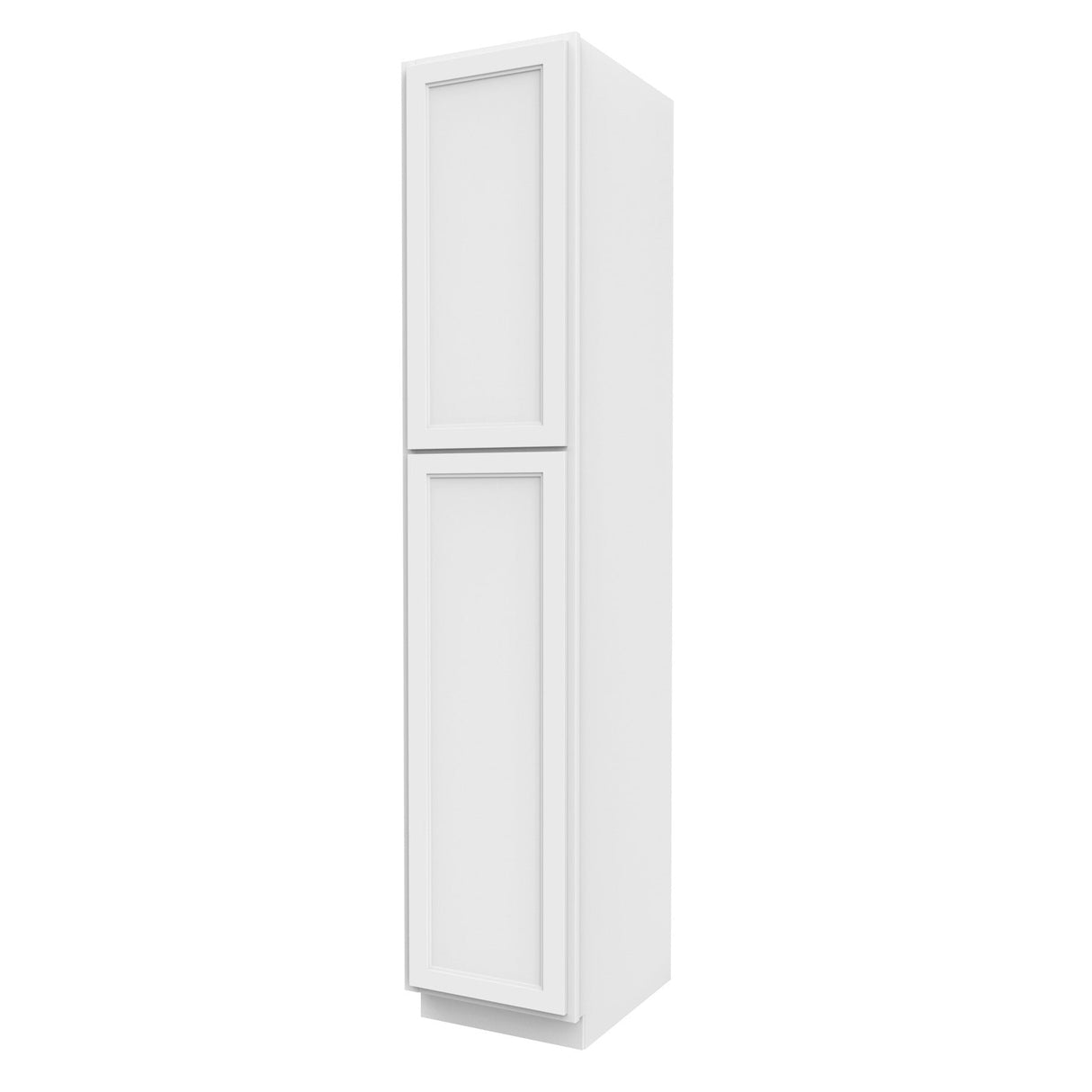 RTA - Fashion White - Single Door Utility Cabinet | 18"W x 90"H x 24"D